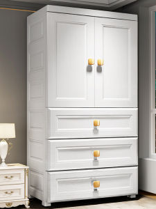 Plastic Double Door Hanging Storage Cabinet
