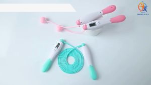 Dây nhảy thể dục lõi thép tự đếm số tích hợp đo chỉ số calo quãng đường