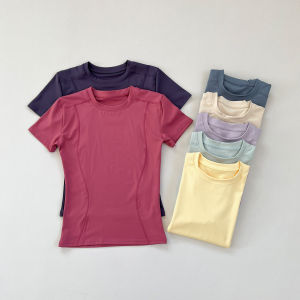 Summer Professional Yoga Fitness T-Shirt Moisture-wicking Breathable
