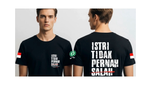 KAOS TSHIRT BAJU DISTRO ISTRI TIDAK PERNAH SALAH