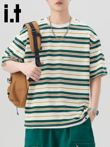 FINGERCROXX | Summer Striped Casual Mens T-Shirt