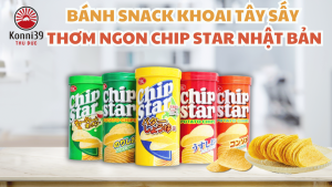 [DATE 10/2026] BÁNH SNACK KHOAI TÂY SẤY THƠM NGON CHIP STAR NHẬT BẢN (LỌ 45GR)