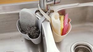 Giỏ đựng đồ rửa chén Giỏ Treo Vòi Nước Đựng Đồ Nhiều Màu Sắc Tiện Lợi-HAUSE