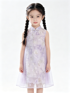 Summer New Design Chinese Style Girls Dress