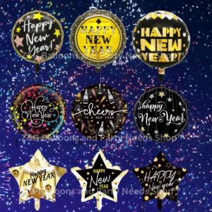 Happy New Year foil balloons | HNY foil balloons | Individually Packed