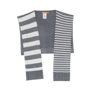 Fashionable Versatile Striped Colorblock Shawl