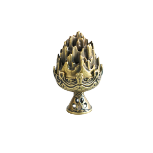 AUK Mini Incense Burner Interior Lotus Alloy Hollow Incense Burner Base
