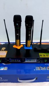 Micro không dây SHURE chuẩn loại 1 karaokeMic tự ngắtbắt sóng xachống hú