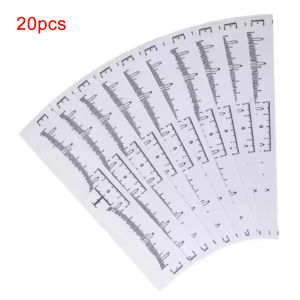 20/50/100 Pcs Eyebrow Ruler Stencils - Disposable Brow Ruler Sticker Brow Measuring Shaper Tool Eyebrow Mapping Makeup Tool