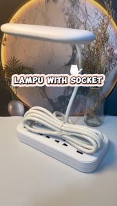 LED Lampu Meja Soket Multifungsi Dengan USB Socket Rumah Tidur Lampu Tempat Tidur Mahasiswa Asrama Konverter Wiring Board