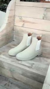 [Minimal Chelsea Boot Tan] Da Lộn Nubuck LEMANS CBT88 đế tan đúc cao su màu Tan hạt kim cương cao 4cm Bảo Hành chính hãng 24 tháng