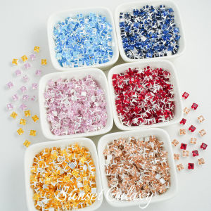 Chuỗi Hạt Đính Đá Zircon Móc Khóa Vàng Thủ Công DIY Vật Liệu Trang Sức Thời Trang Mùa Hè Mới Về Hợp Kim Bạc Mạ Vàng