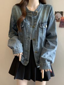 YINGXIYUE | Retro Slimming Big Size Denim Jacket