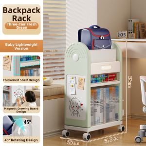 Movable Book Storage Rack