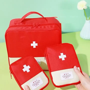 Portable Small First Aid Kit Bag Travel Home Emergency Medicine Storage Organizer Bag