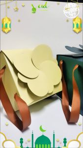 Box Kotak Kue kering Lebaran Idul Fitri - KEMBANG HIJAU