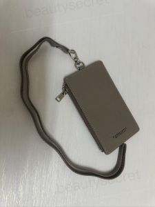 BIG SIZE🎁Pierre Loues Original Side Zip Name Tag ID Card Holder MultiCard Slot Lanyard Holder 618-78