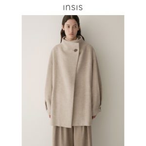 INSIS FEMME | Short Horn Button Woolen Coat