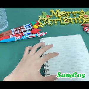 Bút bi 4 màu noel bút 4in1 bút viết giáng sinh nhiều màu Samcos