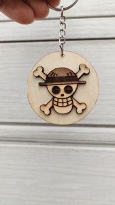 One Piece Wooden 3D Keychains
