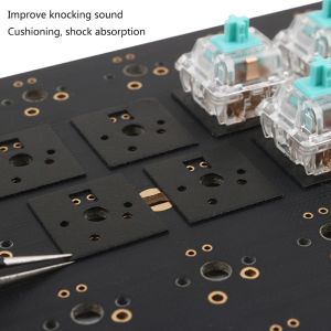120Pcs Keyboard Switch Foam Sticker Noise Dampener Sound Insulation Reduction Pad for Mechanical Keyboard Switch Stabilizer