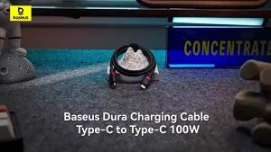 Cáp Sạc Nhanh C Ra C PD 100w Baseus Dura Bọc Dù Cho I-Phone 15/16 Book Pad SamSun HuaWei Xiaomi Dell Lenovo HP