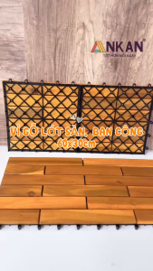 Vỉ Gỗ Nhựa Lót Sàn ANKAN – Siêu Bền Chịu Nước Chống Mối Mọt Kích Thước 30x30cm