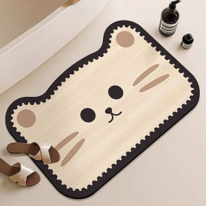 SUNLIGHT HOME พรมกันลื่นน่ารักพรมเช็ดเท้าดูดซับพรมห้องครัวล้างทำความสะอาดได้เสื่อห้องน้ำ