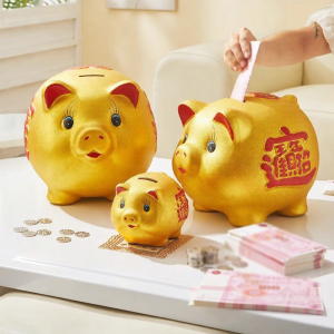 JINGZHIYU | Large Capacity Ceramic Piggy Bank Only Input