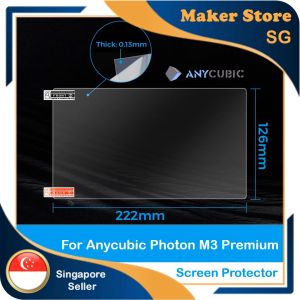 10.1 Inches Screen Protector for Anycubic Photon M3 Premium 3D Printer (Protective Screen Film LCD Protective Film Scratch-Resistant)
