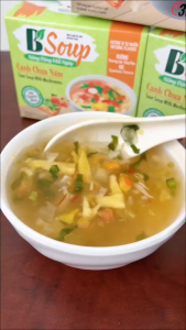 1 Hộp/ 5 Viên Canh Chua Nấm Ăn Liền sấy thăng hoa thực phẩm tiện lợi nhanh chóng B Soup