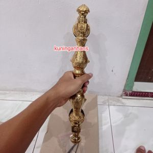Handle pintu rumah 1 pasang / 2 batang handle pintu kuningan