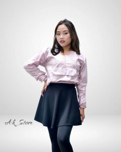 Jaket Parasut Olahraga Crop Top Olahraga Wanita Dengan Saku Didepan Aman Buat Nyimpen Sesuatu