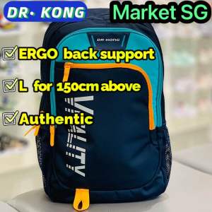 SG STOCK🇸🇬Ergonomic DR KONG school bag backpack S M L p5~ secondary Dr Kong bag primary school children present