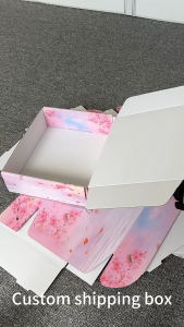 Multi Size Full Color High End Corrugated Cardboard Box Packaging Kraft Paper