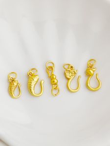 จี้รูปมังกรและฟีนิกซ์พร้อมตะขอ S โลหะผสมเงินชุบทองอุปกรณ์เสริมเครื่องประดับแฟชั่นสําหรับงานหัตถกรรม DIY