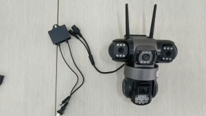 V380 Ba ống kính 4G IP Camera HD 15MP ngoài trời không thấm nước hai chiều Intercom Full Color Night Vision PTZ CCTV