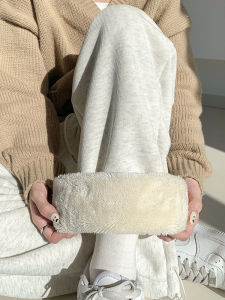 Cashmere Sports Pants Female Fall and Winter Loose Tappered Cotton Pants Thickened Warm Leisure Loose Pants Straight-leg Velvet Sweatpants