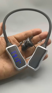 TG KL50 Neckband Bluetooth Earphones with Digital Display and Control Panel for Music and Calls