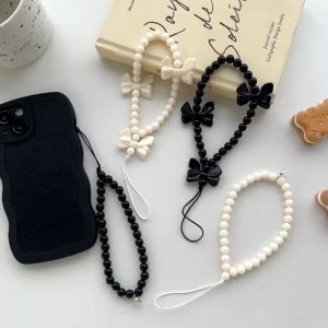 SHORAN Bow love mobile phone bead chain mobile phone rope decoration