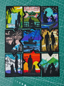 Mountaineering Hiking Outdoor Backpack Embroider Velcro Label Morale Medal Badge Cloth Stickers Outdoor Backpack Embroidery Patch