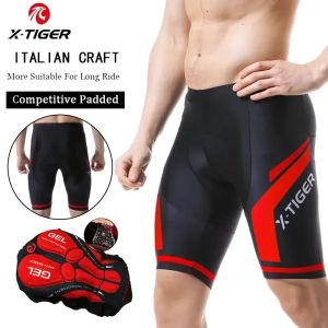 X-TIGER Cycling Shorts Mens Gel Pad MTB Road Bike Shorts Non-slip Leg Covers Breathable Summer Cycling Clothes
