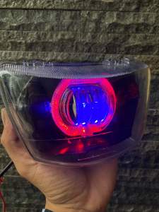 LAMPU DEPAN FIZR F1ZR VEGA R LAMA BILED PROJIE 2 LENSA LED