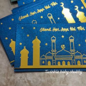 AMPLOP UANG ANGPAO THR IDUL FITRI EMAS BESAR EMBOSS EID MUBARAK IDUL FITRI RAMADAN KAREEM LEBARAN MONEY ENVELOPE HAMPERS HANG TAG KARTU CARD