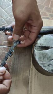 ข้อต่อโซ่เลื่อย กิ๊บต่อโซ่เลื่อย 3/8หนา-3623 และ 3/8Pบาง-3636 แพค10คู่ ไม่ใช่งานปั๊มขึ้นรูปลายบางๆ งานแข็ง ไม่ยืด ไม่งอ ทนความร้อน