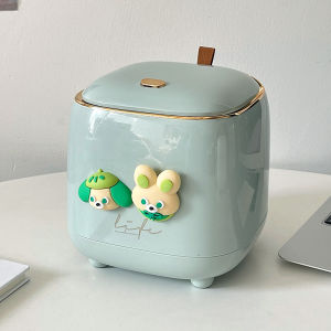 Mini Desktop Trash Can Press Type Office Car Home Living Room Kitchen Bedside Office Dormitory Small Storage Barrel