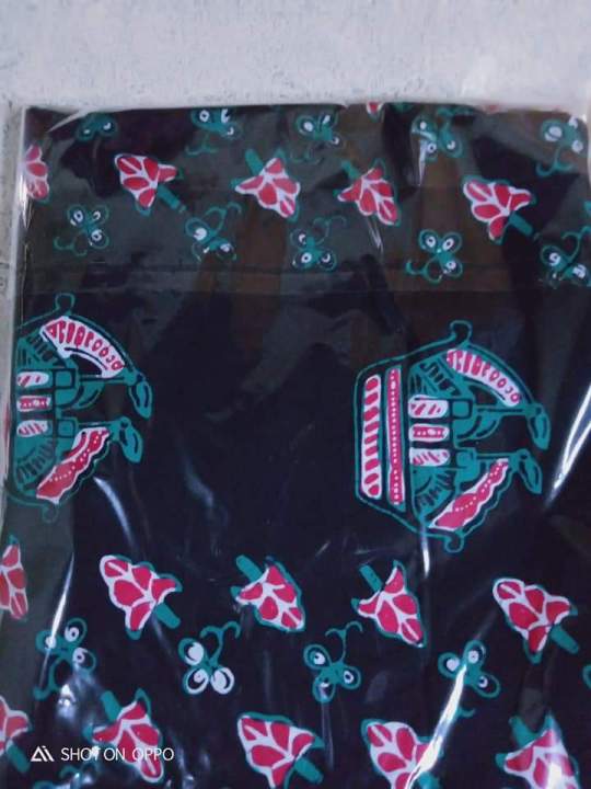 KAIN BATIK JAMBI MOTIF KAPAL, KATUN HALUS, 2 METER