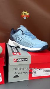 Sepatu Tenis Lotto Wanita Warna Putih Biru - Nyaman & Stylish