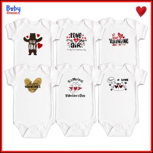 Baby Onesies PH Valentines Day Baby Clothes Vol.4 0-12 months Cotton Newborn Baby Girl Boy Valentines Day Outfit