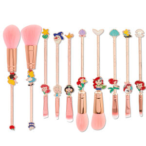 Cute Disney princess makeup brush set little mermaid eye shadow brush suitable for girls birthday parties holiday gifts